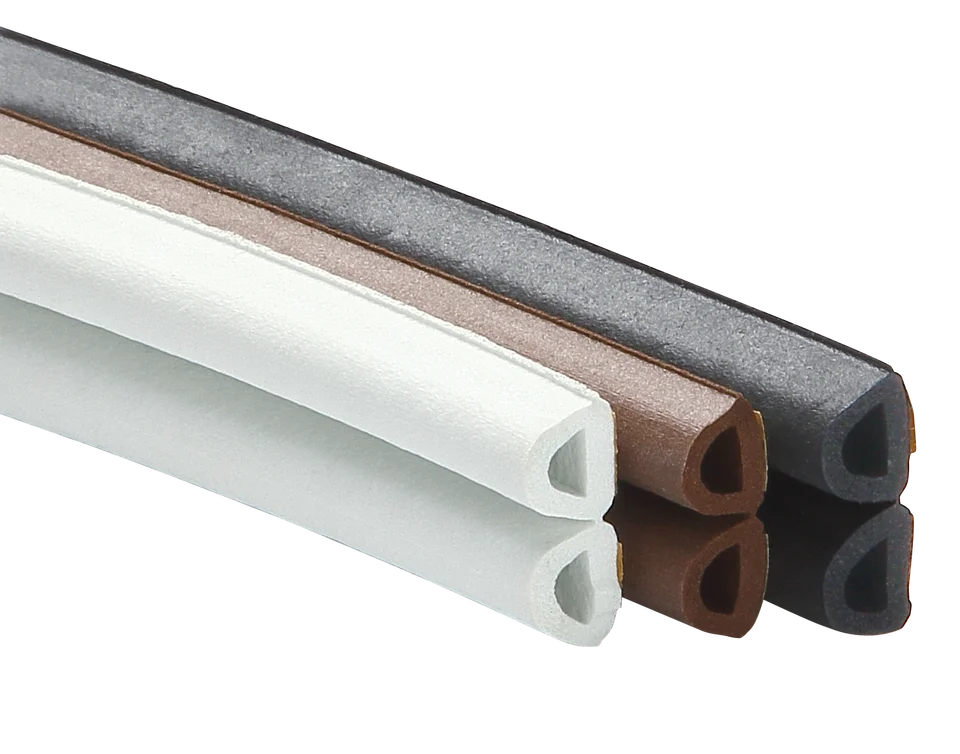Custom Epdm Rubber Weather Stripping Wooden Door Bottom Self-adhesive Sealing Strip for Doors and Window Foam Seal
