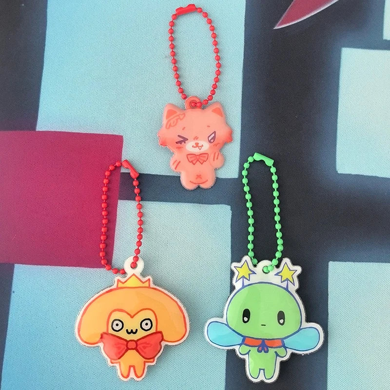 2024 Cute Cartoon Anime Promotional Gifts Custom Made Design Logo Soft PVC Puffy Luxury Waterproof Keychains for Phone Bag