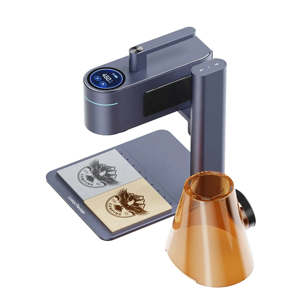 LaserPecker LP4 Base Two in One Laser Engraving and Cutting Machines Mini for Acrylic/Wood/Fabric/Leather/Metal LP4