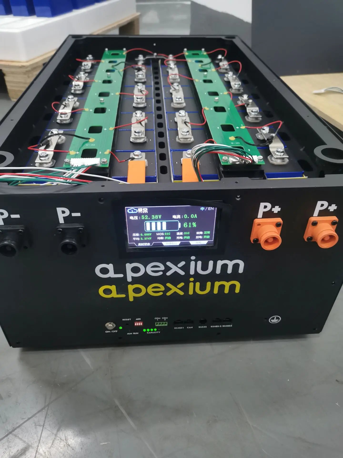 Docan JK BOX 48V 280Ah Pro DIY Enclosure Metal Box With JK PB2A16S20P 48V 200A Inverter BMS 4.3 Inch LCD Display
