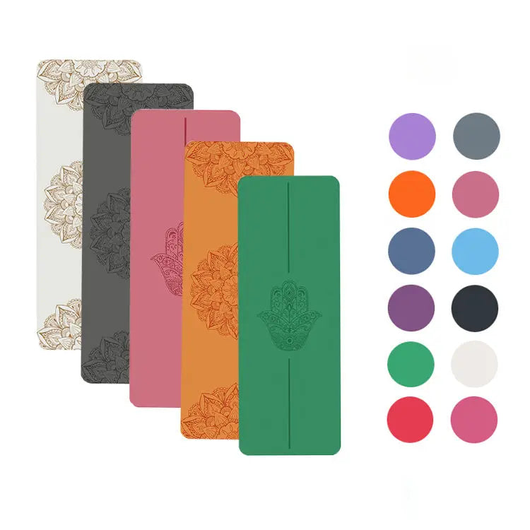 Nicegood Custom Printed Natural Rubber Yoga Mat New PU Yoga Mat Non Slip