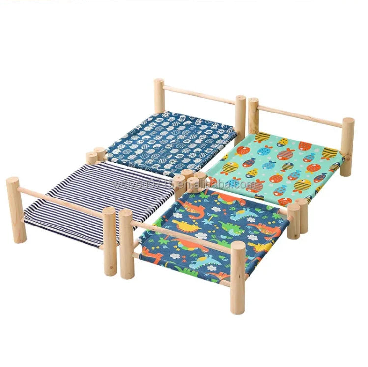 Eco-Friendly 100% Cotton Pet Beds for Small & Medium Dogs and Cats Hand Washable All Year Round Use