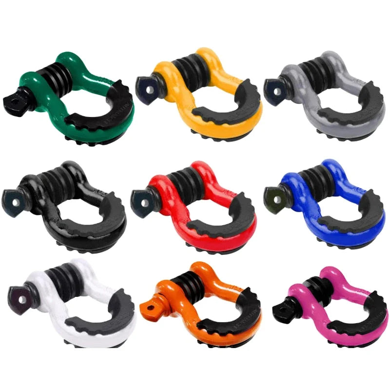 Customized Off Road G-209 Forged 7/8 Inch Black D Ring Bow Shackle Tow Hitch for Trailer