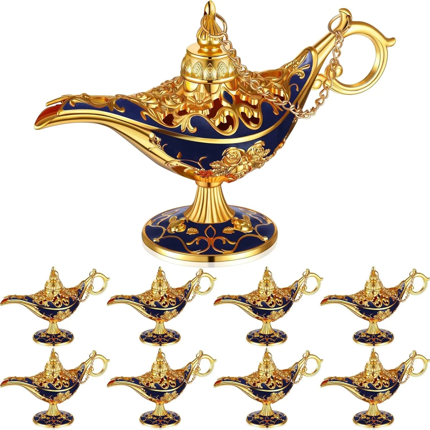 Legend Aladdin Magic Genie Lamp Arabian Nights Wishing Lamp Vintage Tabletop Decor Home Table Decoration Gift Collectable