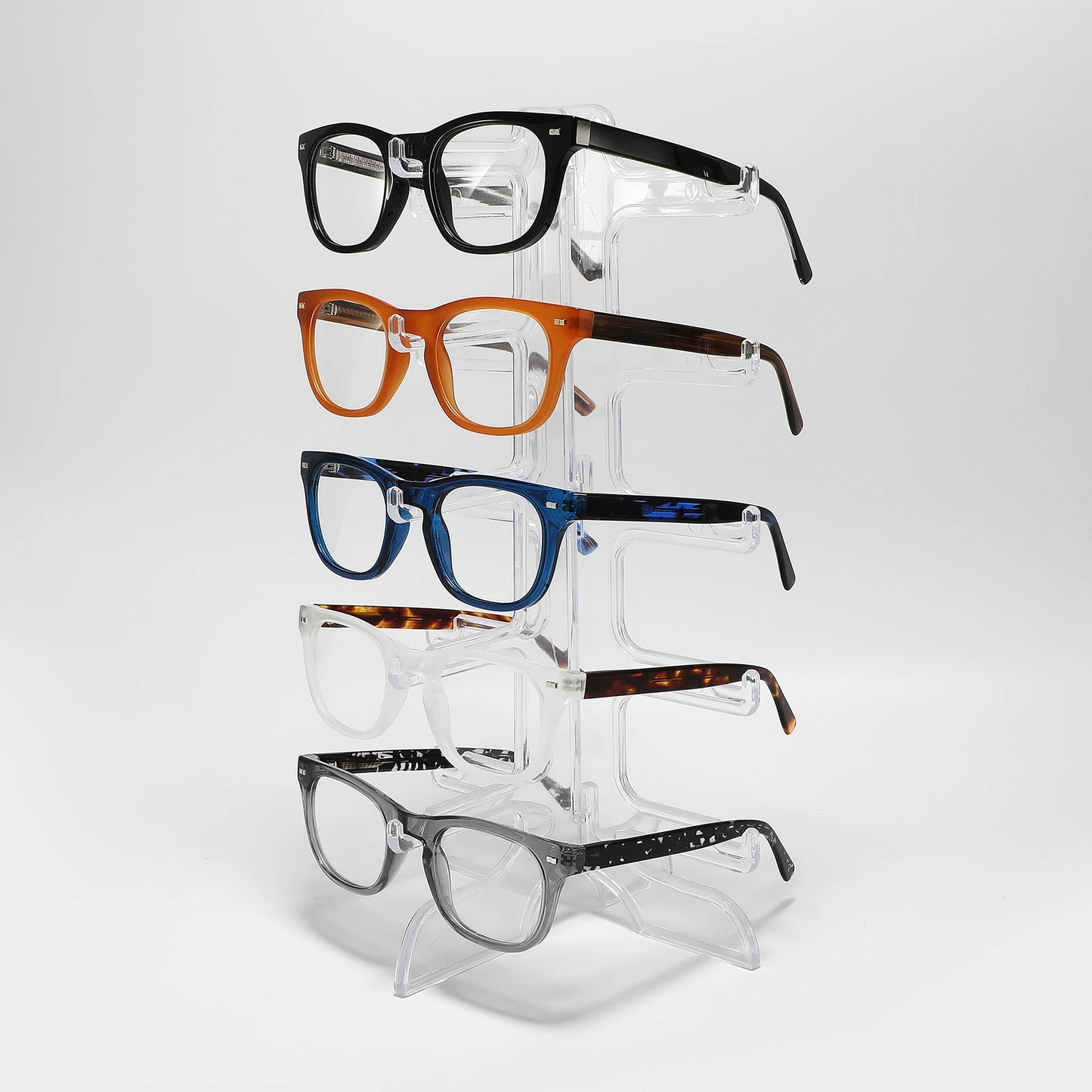 CONCHEN High Quality Rectangle Acetate Glasses Frame Eyeglasses Custom Logo Tortoise Temple Optical Frame Men Women Unisex