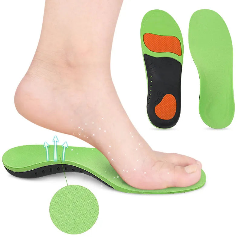 PU Plantar Fasciitis Orthotic Arch Support Shoe Insoles Unisex Foot comfort for Flat Foot