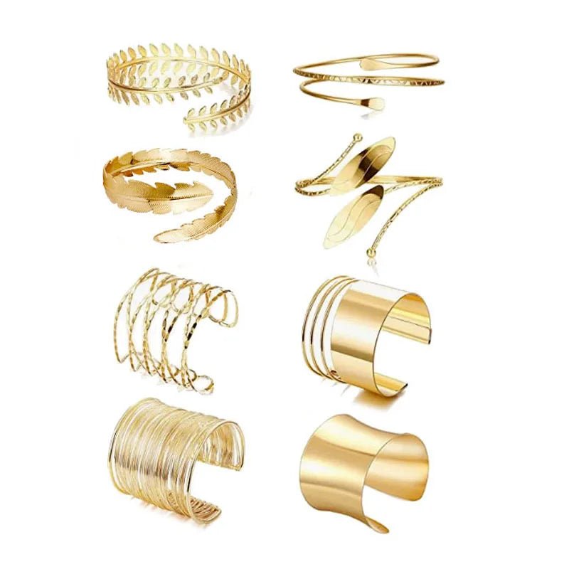 Intersecting Irregular Lines Distort Personality Bracelet Open Wide Bracelet Cuff Bangle Bracelet for Women
