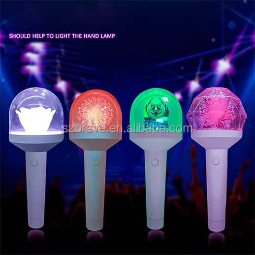 Customized logo Acrylic Light Stick Concert Cheer-up Hand Light Sticks Glow in the Dark Wands Sticks for Sports Big Events