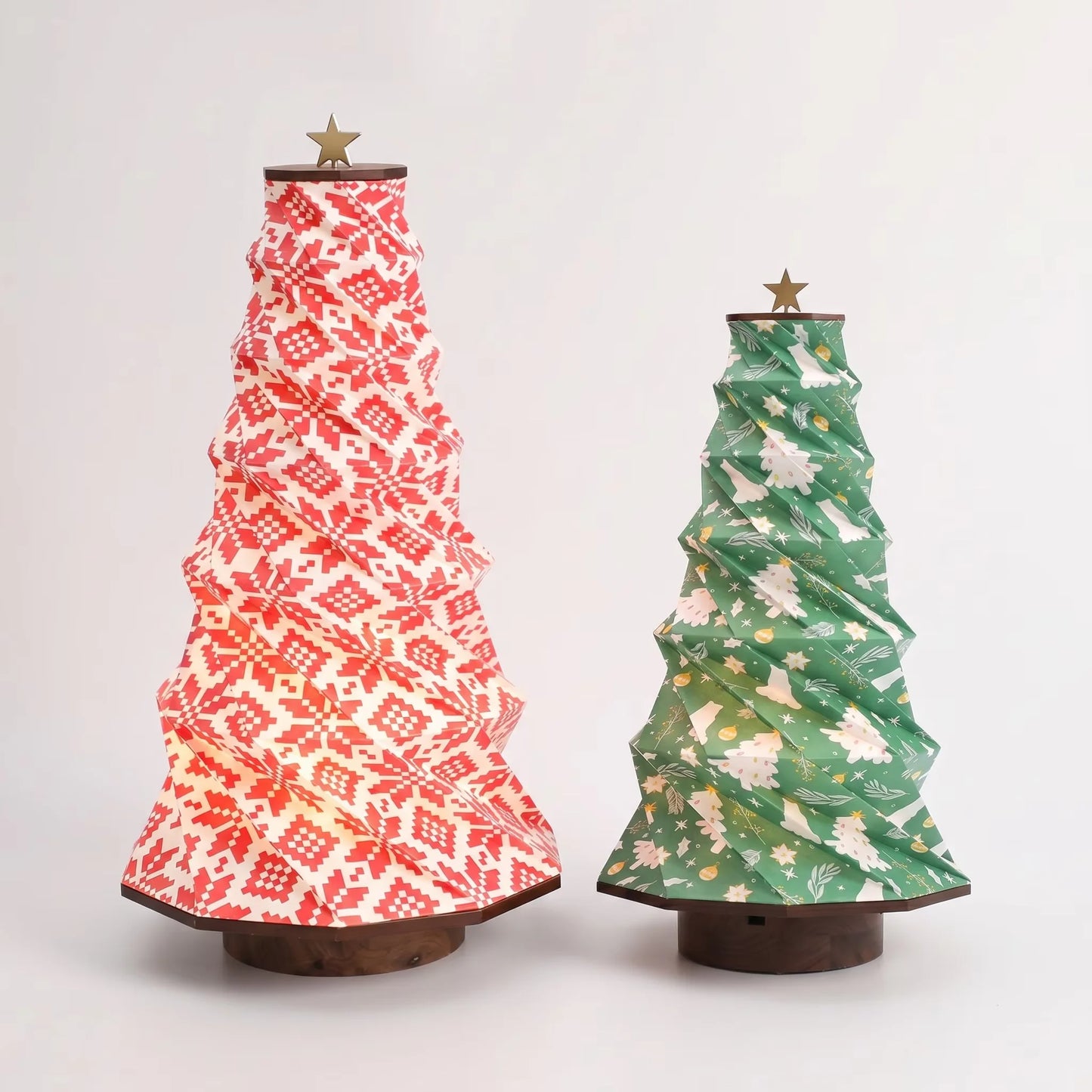 Christmas Style Folding Paper Lamp Table Night Light Home Decoration Crafted Box Set for Company Promotional Business Gifts