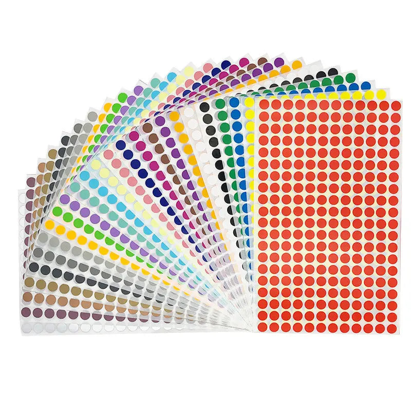 Cheap Price Colorful Dot Label Paper Round Sticker Multiple Colors and Sizes Dot Sticker