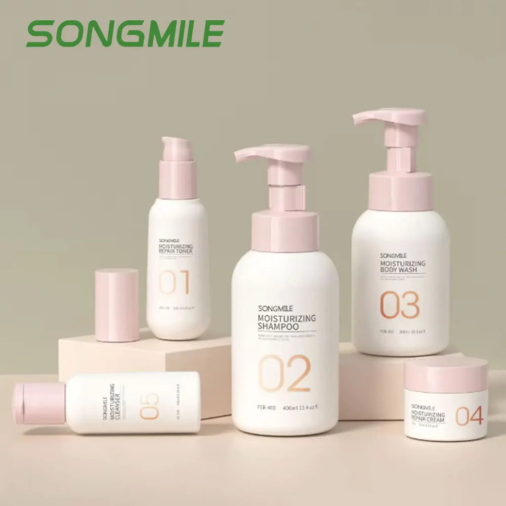 Chinese Factory Empty 250ml 450ml 650ml 8Oz 15Oz Foaming Pump Bottle Plastic Pink Foam Pump PET Bottle Skincare Packaging