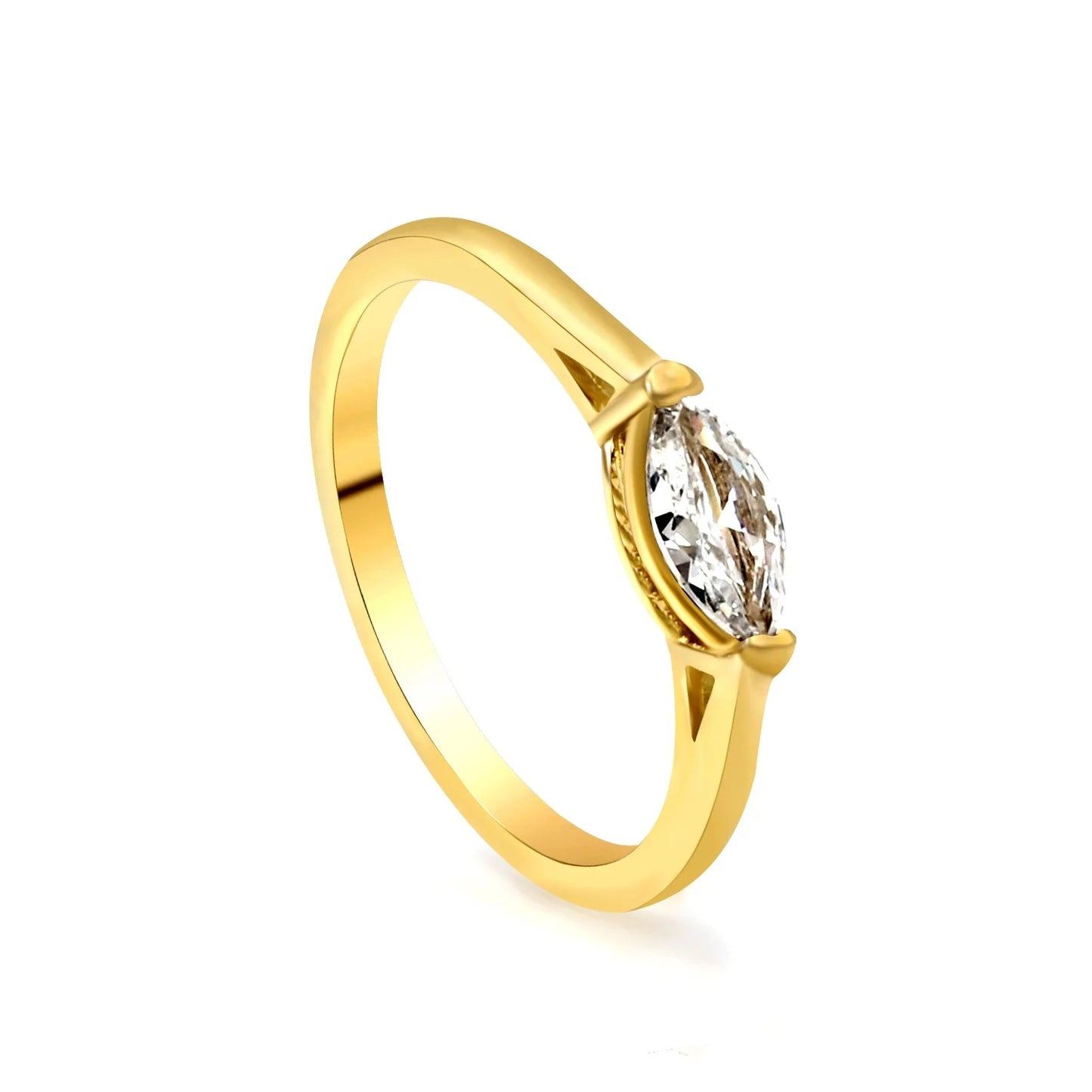 Custom CZ Jewelry Engagement Rings Women 316 Stainless Steel Oval Cut Cubic Zirconia Ring Women Fashion Jewelry