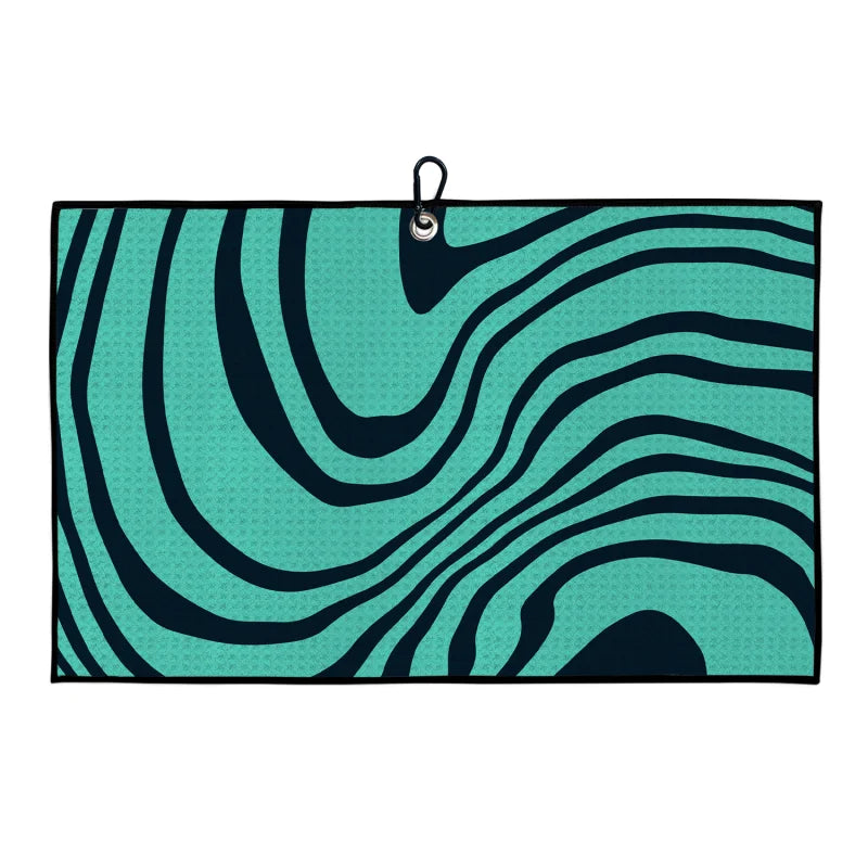 40x60cm Premium Microfiber Fabric Waffle Pattern Golf Towel Custom Printed Logo Soft Feel Golf Towel