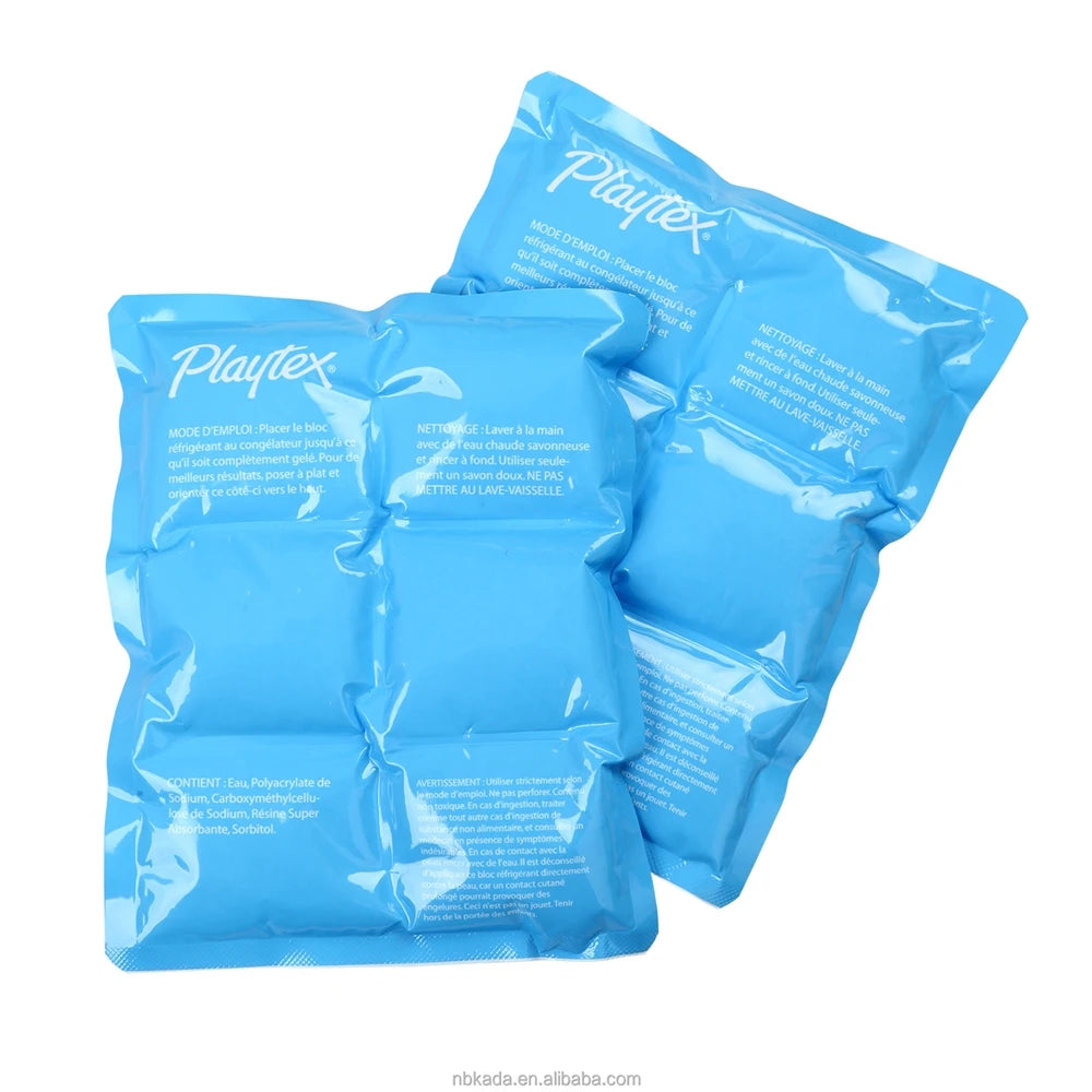 Reusable Non-toxic Leak-proof Portable Custom Freezing Gel Ice Pack Keep Food Beverage Fresh