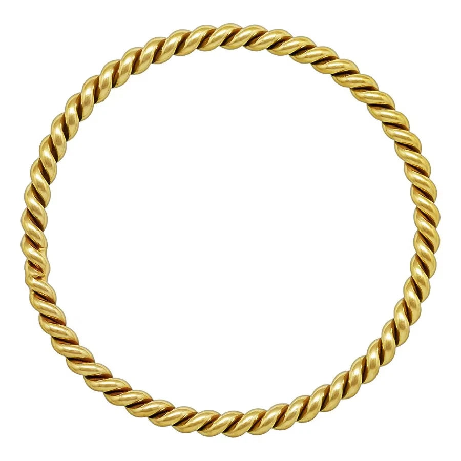 GP US Twisted Stacking Twisted Rope Ring 14K Gold Filled Silver 925 Rose Gold Fill Dainty Stackable Twisted Band