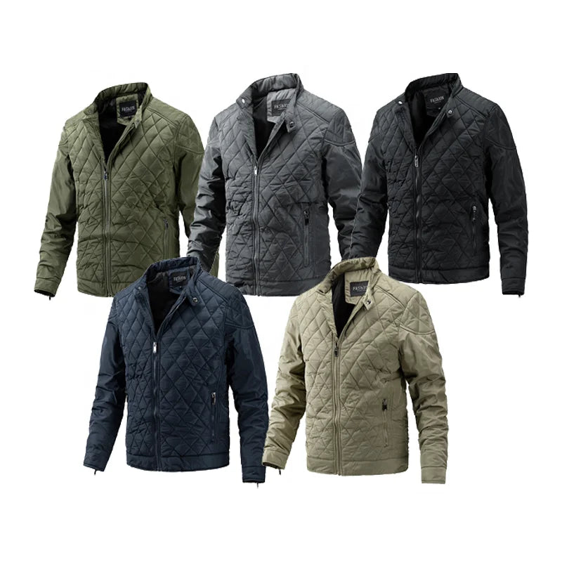 2025 Winter Men's Quilting Jacket Wholesale New Casual Outer Wear Clothing Coat Good Quality