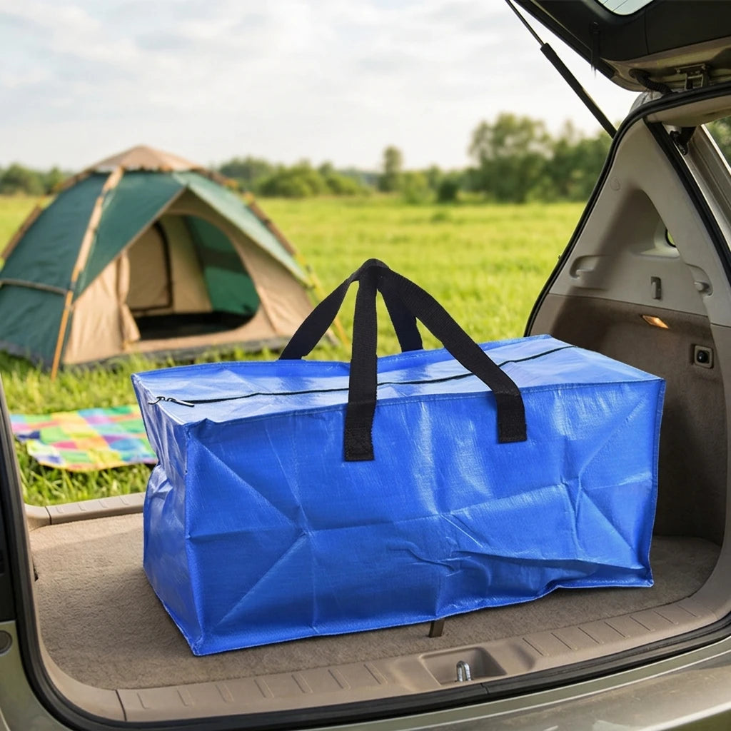 Laminated Woven Storage Bag Pp Color Printing Moving Bag Packaging Storage Waterproof Portable Moving Bag