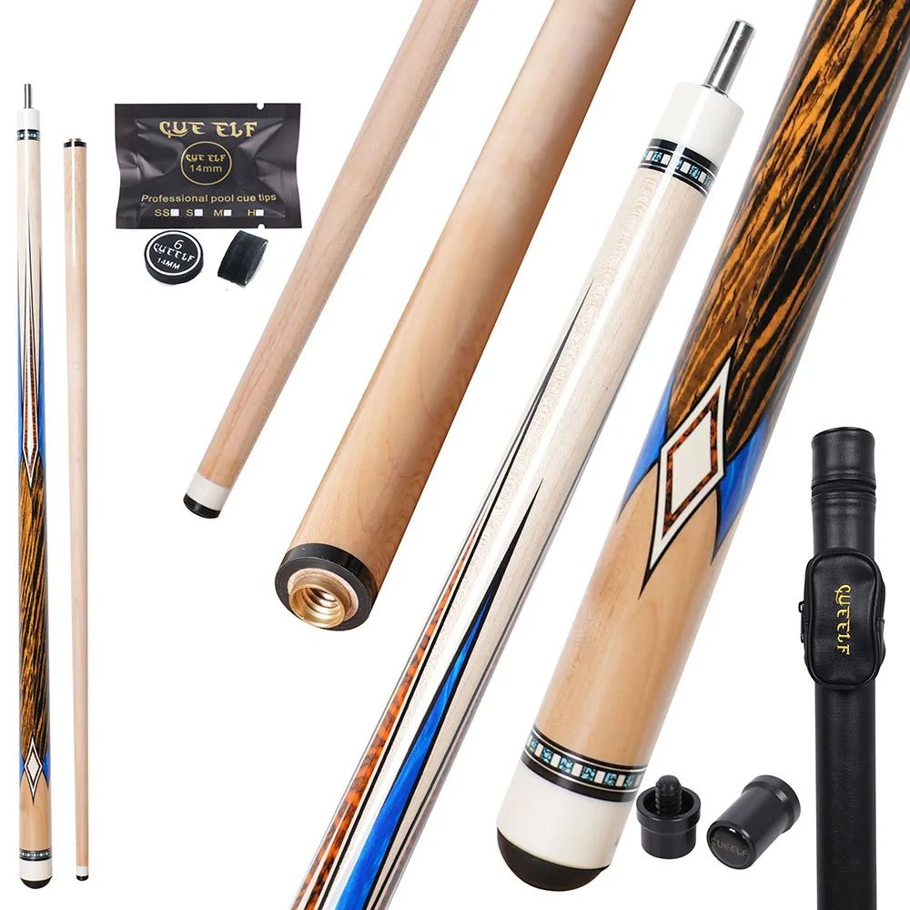 Cueelf New Model Carom Cue Stick Tacos 12mm High Sticker Vp2 Joint 142cm