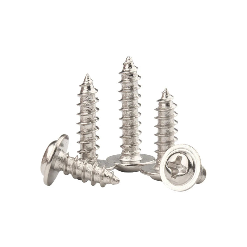 Stainless Steel Steel M2-M8 Metric/Inch Cross Drive Zinc/Plain Finish ISO9001 Certified Pan Head Self Tapping Screws for Fram