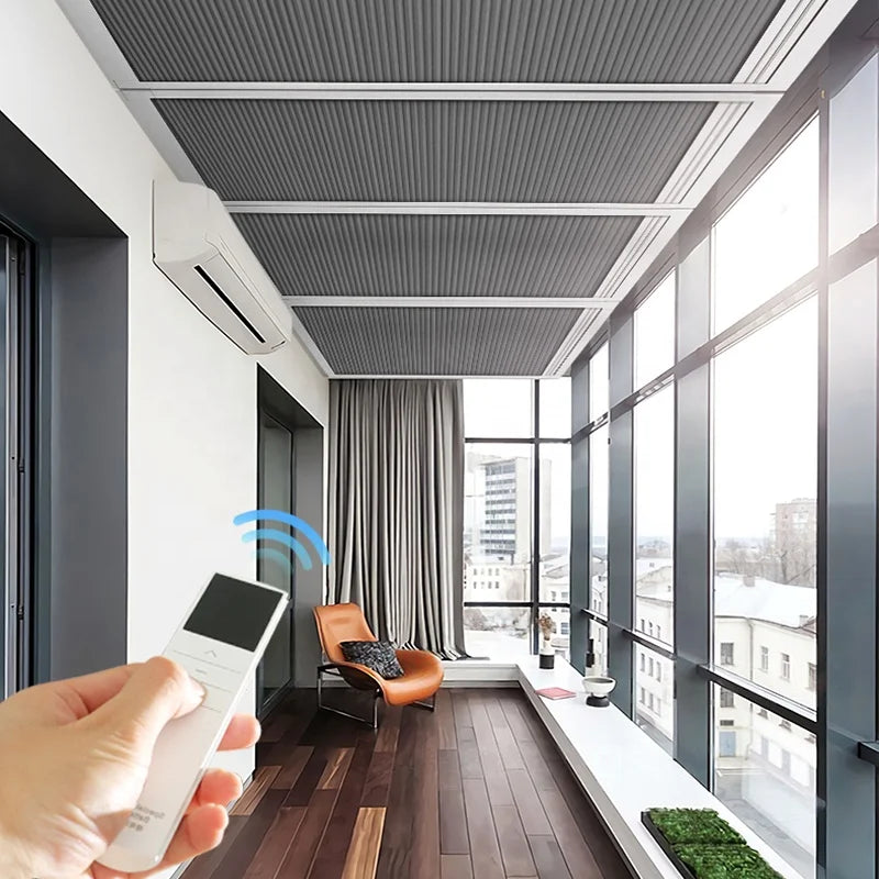 Honeycomb Skylight Blinds Motorized Honeycomb Blinds for Arched Windows Blackout Honeycomb Blinds for Home Deco