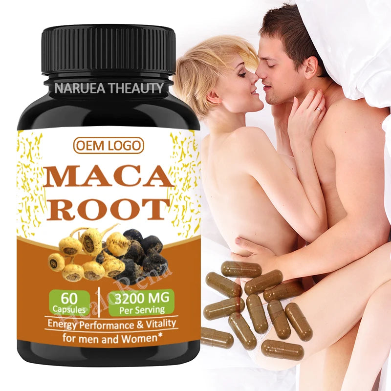 OEM Herbal Supplement Energy Stamina Maca Root Extract Powder Private Label Maca Capsule