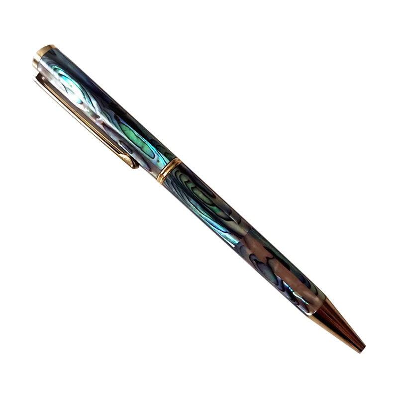 Beautiful Shell Seaside Commemorative Gift Abalone Shell Business Gift Collection Pen Luxury Metal Shell Gift Pen