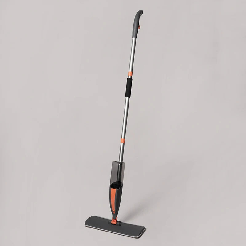 New Home Use Functional Stainless Steel Microfiber Flat Mop with Healthy Water Tank Sponge Mop Head Floor Cleaning Spray Mop