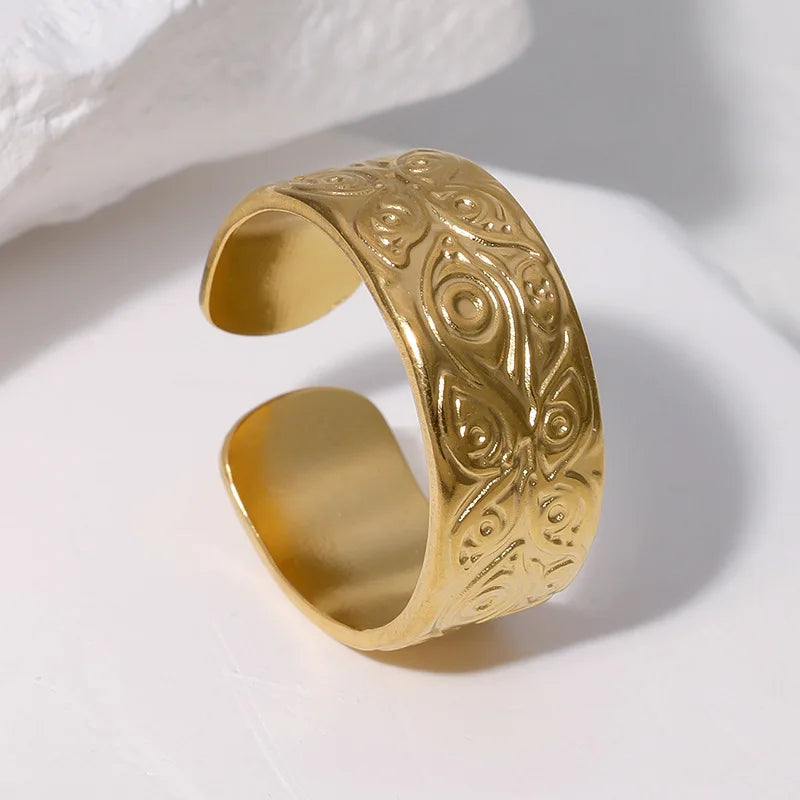 Beimai OEM Anillo Wholesale Open and Non-fading Punk Titanium Steel Women Men Ring