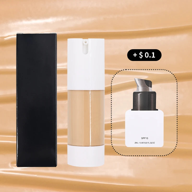 2ml High Quality Women Full Coverage Concealer Mineral Long Lasting Pressed Mini Liquid Foundation Makeup Base