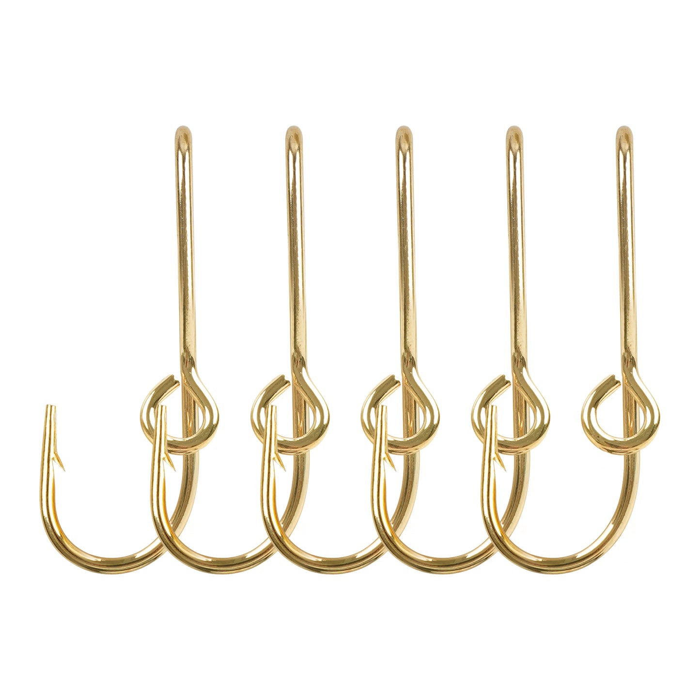 Golden/Silver Fish Hook Hat Pins High Carbon Steel Strong Sharp Barbed Fishing Hooks Hat Clip for Outdoor/Tie Clasp