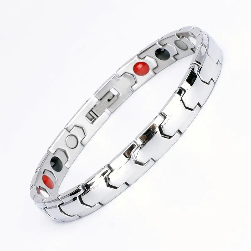 Lymph Detox Healing Hand Bio Magnetic Therapy Stainless Steel Mmedical Blood Pressure Control Original Health Bracelet