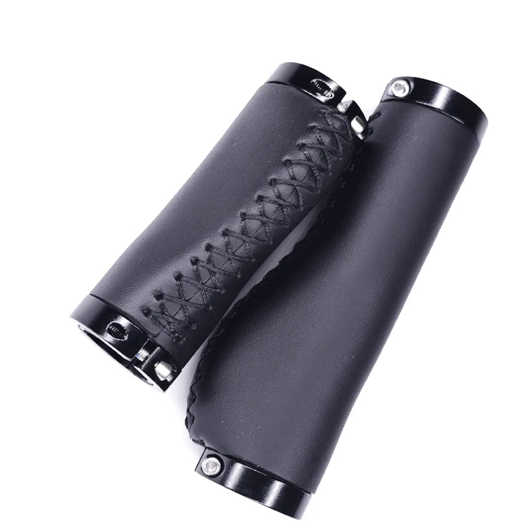 Bicycle Grips Factory Direct Sales Hot Selling High Fiber Leather Bicycle Hand Grips Support OEM  Anti-slip Design