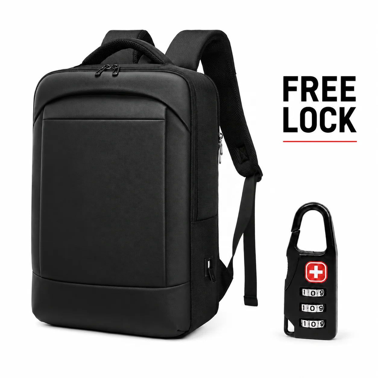 Business Laptop Backpack with USB Charging Port and Anti Theft Laptop Backpack with  16 Inch Fleece Laptop Compartment Backpa