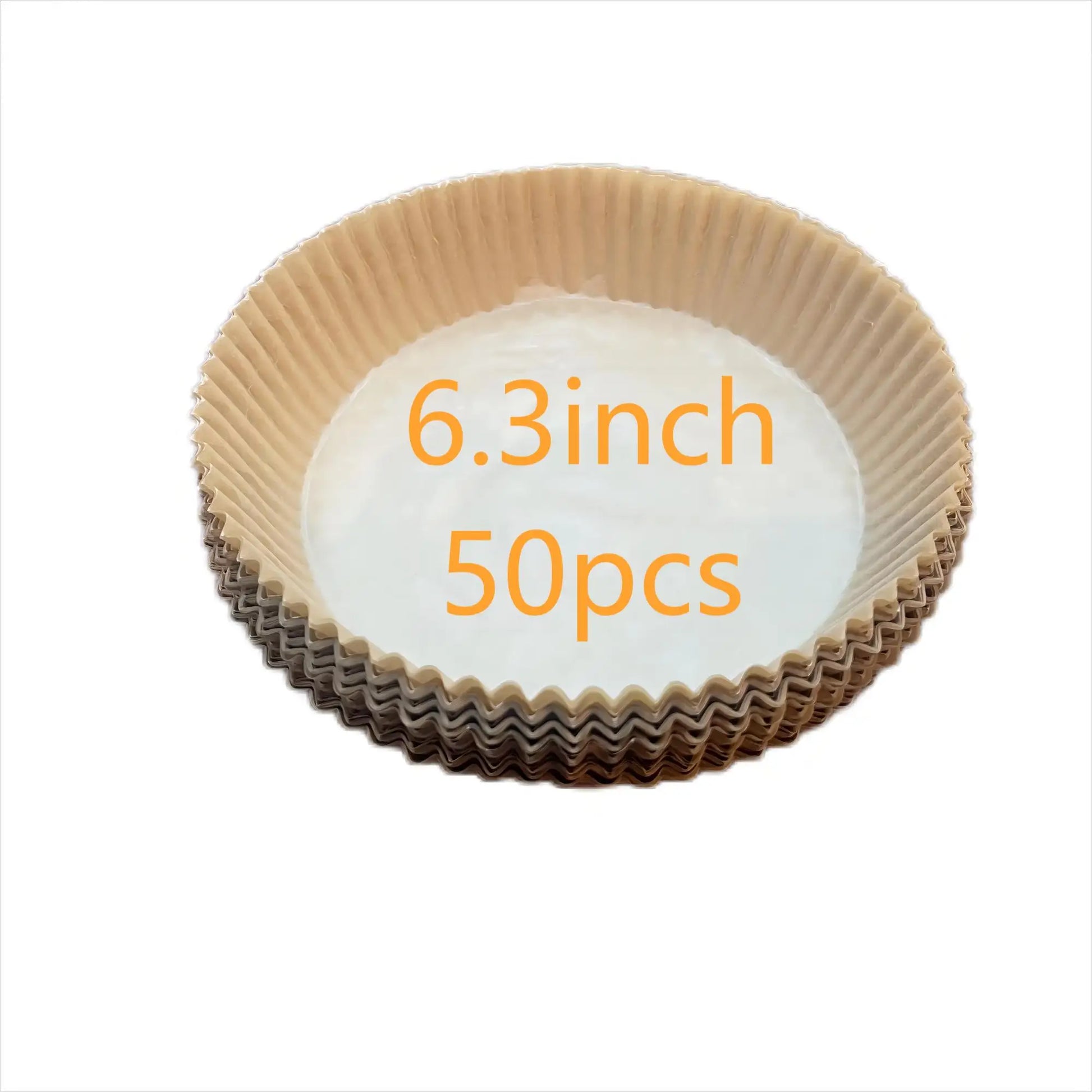Trending Products 16cm 50pcs Oil-proof Brown air Fryer Liners air Fryer Accessories air Fryer Disposable Paper Kitchen