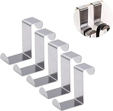 Over Door Hooks Heavy Duty Aluminum Waterproof Single Hook for Bathroom Wardrobe & Living Room-Wall Mounted