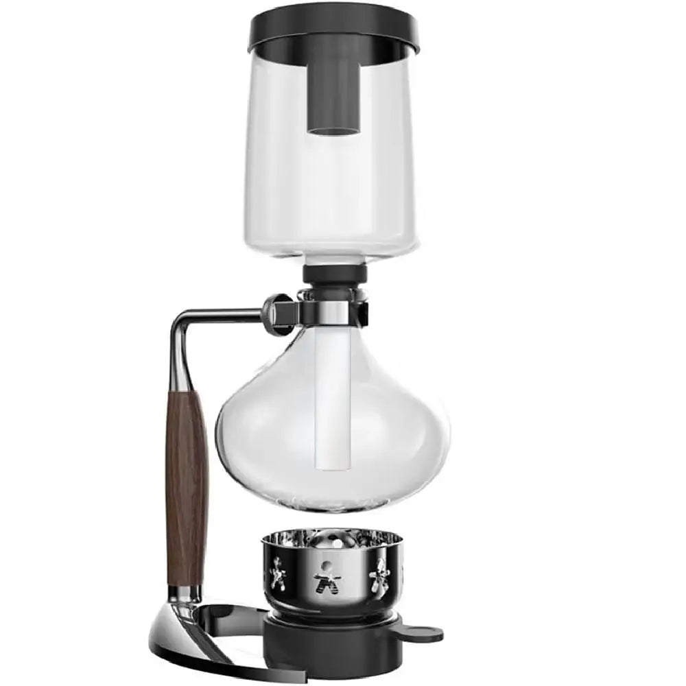 Manufactory Tabletop Syphon Syphon Glass Coffee Maker with T-shaped Anti-scald Handle Anti-Scalding Safe Use Coffee Machine