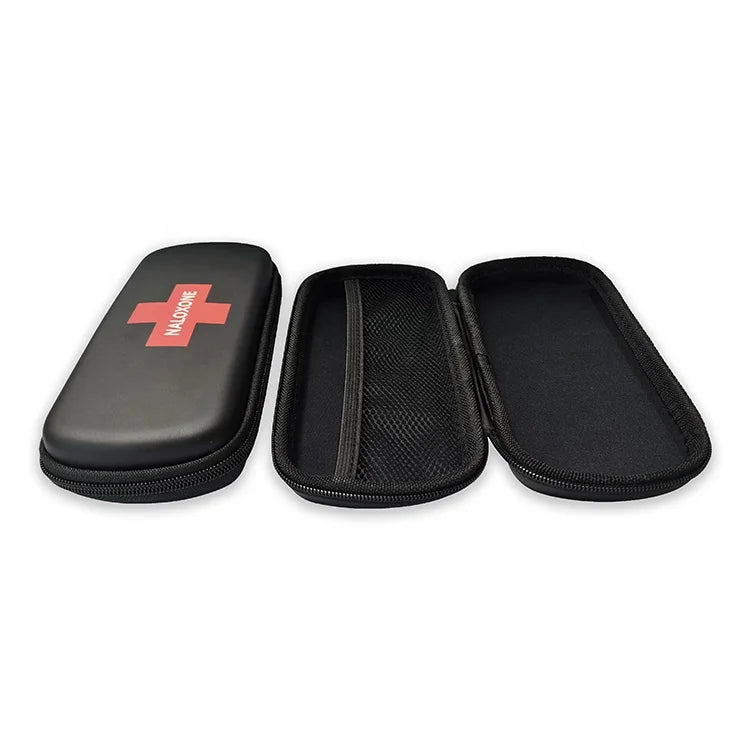 Print logo 2/3 Net Pocket Pu Waterproof Naloxone Spray Eva First Aid Spray Units Organizer Sanitizer Holder case