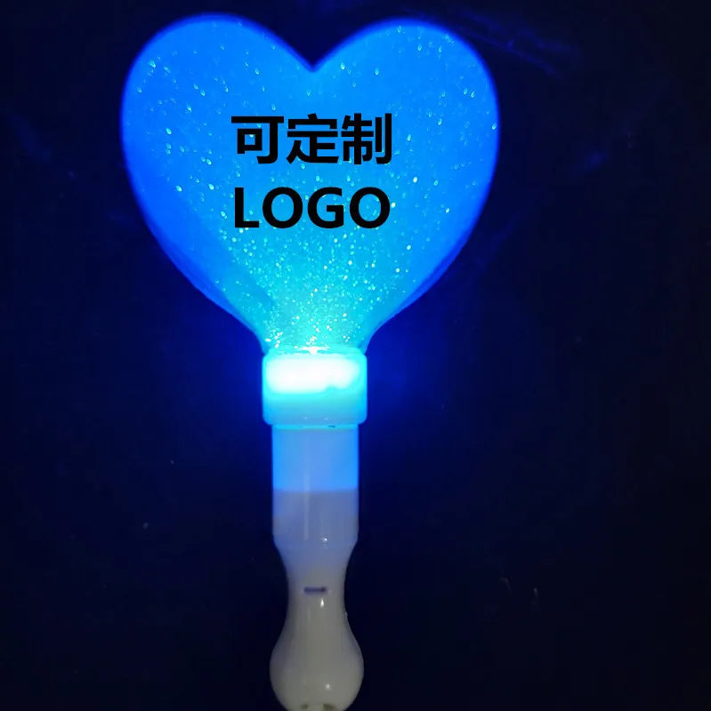 LED Wand Flashing Blinking Lights Light-Up Heart Princess for Graduation Easter Christmas Ramadan Valentine's Day Mother's Da