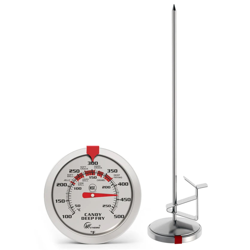 Deep Fry Dial Thermometer With Stainless Steel Stem Cooking Candy Thermometer