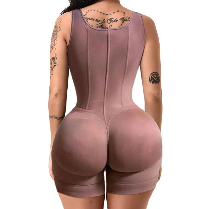 XSshape Custom Medium Control Bodysuit Colombian Fajas Girdle Corrective Shapewear Breathable Full Body Butt Lifter BBL Shape