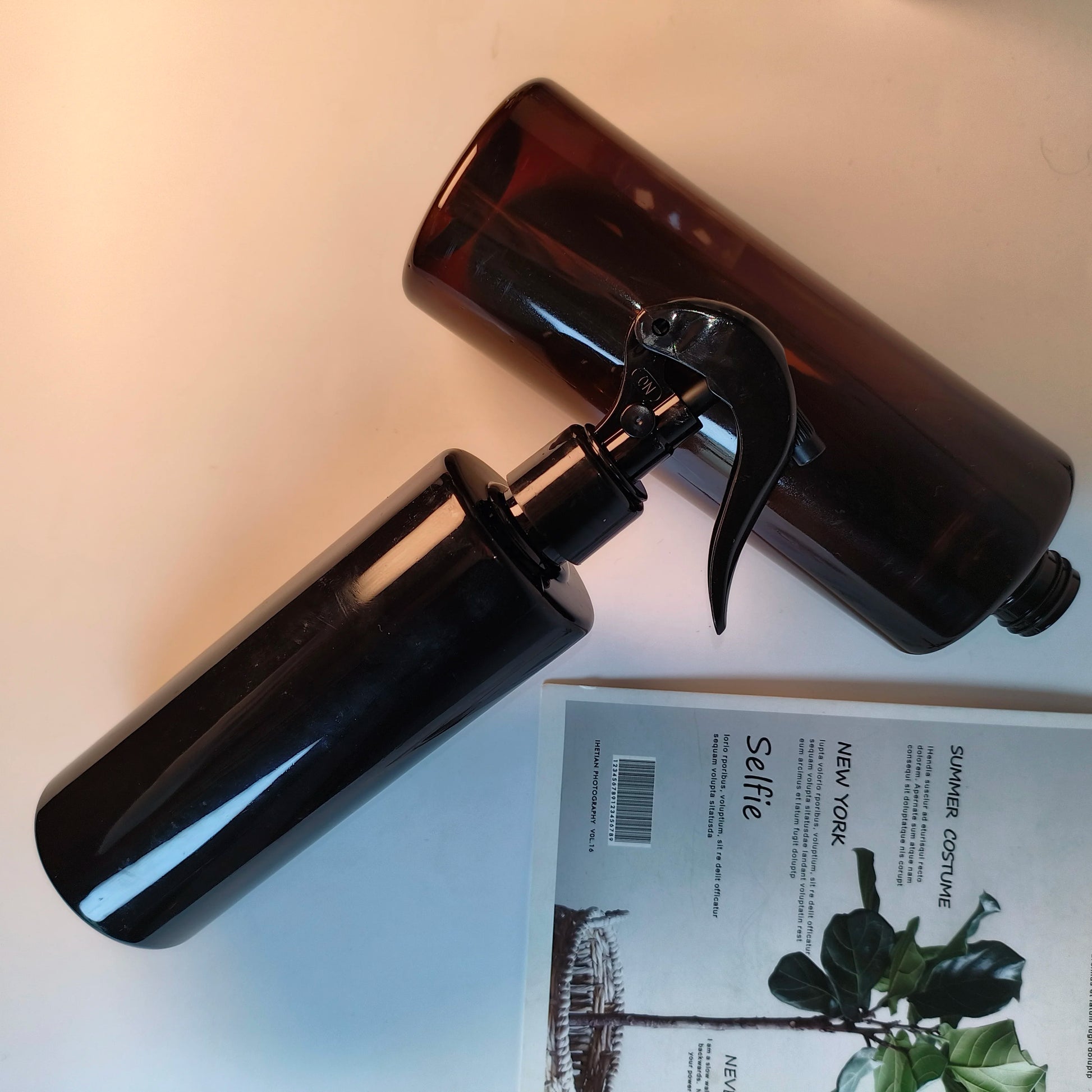Wholesale 60ml 100ml 120 150 200 250 300 400 500ml Trigger Flat Shoulder Cylindrical  PET Fine Mist Spray Bottle for air Fres