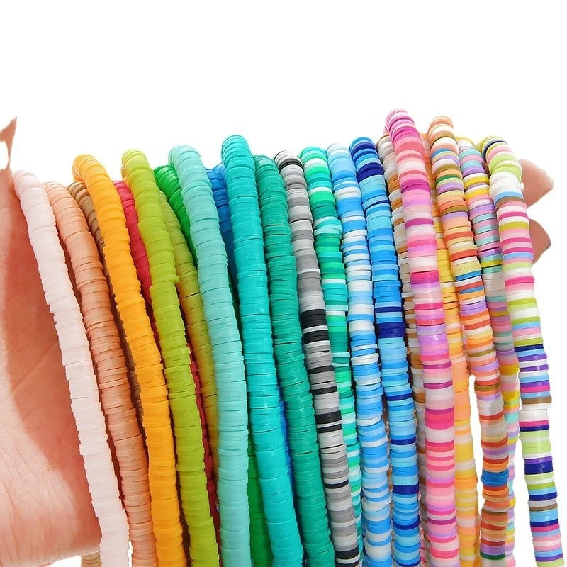 Ready to Ship  6mm Color Soft Clay Beads Wholesale Polymer Clay Beads for Jewelry Making