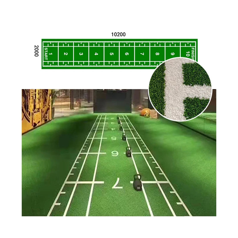 Custom Pull Sled Indoor Gym Turf 15/25mm Turf Green Artificial Grass Carpet PP/PE Material Fitness Flooring Mat Sports