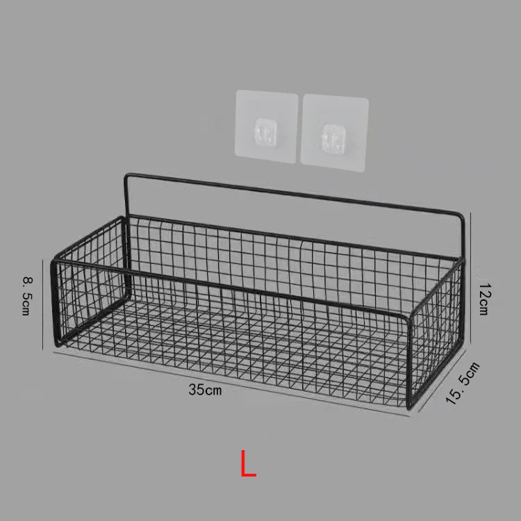 Wall Mounted Storage Organizer Rack Wall Mounted Self Adhesive Wire Hanging Corner Shower Caddy Basket Bathroom Shelf