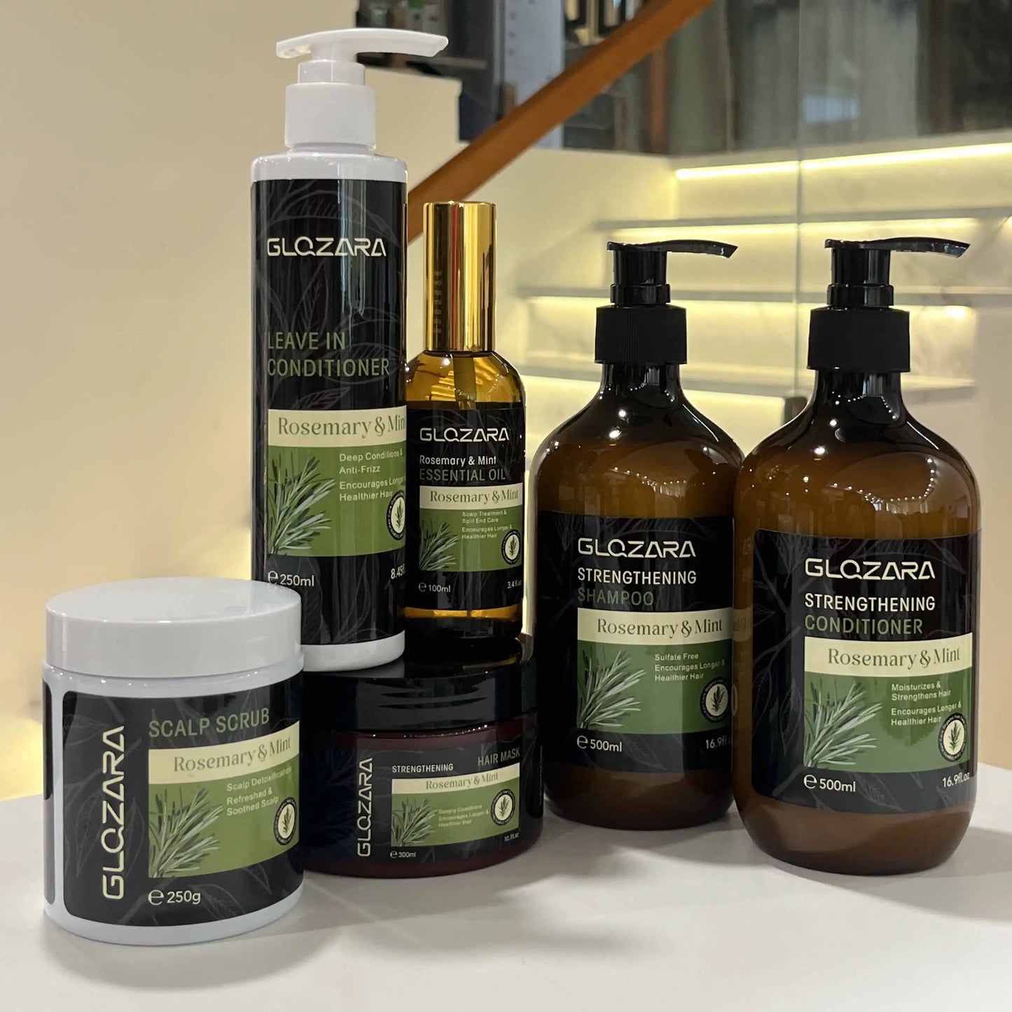 Wholesale Private Label Hair Repair Essential Oil Rosemary Mint Scalp Care Leave-in Hair Oil Treatment for Dry Hair