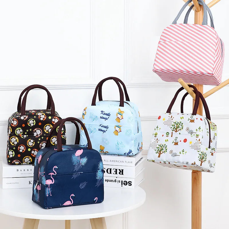 Mini Cheap Tote Custom Insulated Portable Convenient Girl Lunch Bag Lunch Cooler Bag for School Office Picnic Adults