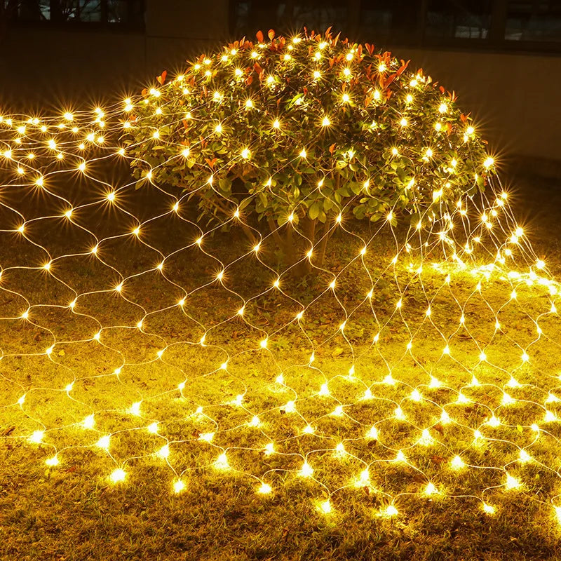 LED Fairy Net String Lights Christmas Holiday Indoors Outdoors LED Lights for Wedding Party Home Garden Camping Decoration