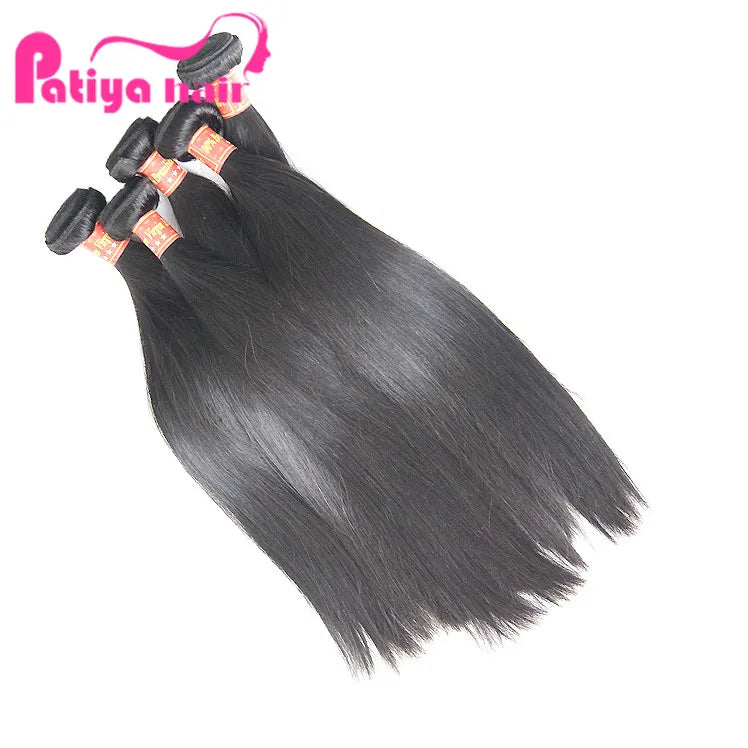 Hot Selling 2024 Silky Straight Human Hair 100 Bundles Machine Double Weft Raw Original Brazilian Hair Extensions 12A Cuticle