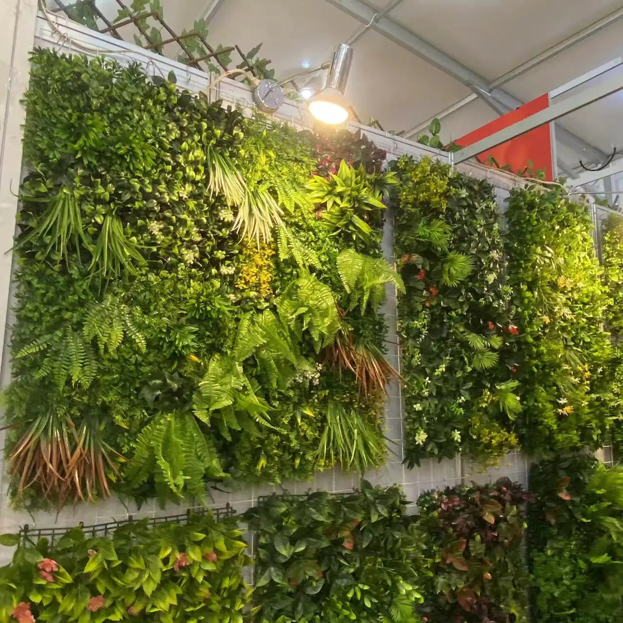 Outdoor Living Wall Panel Artificial Green Vertical Garden Wall With Christmas Outdoor Plants and Wall Plant