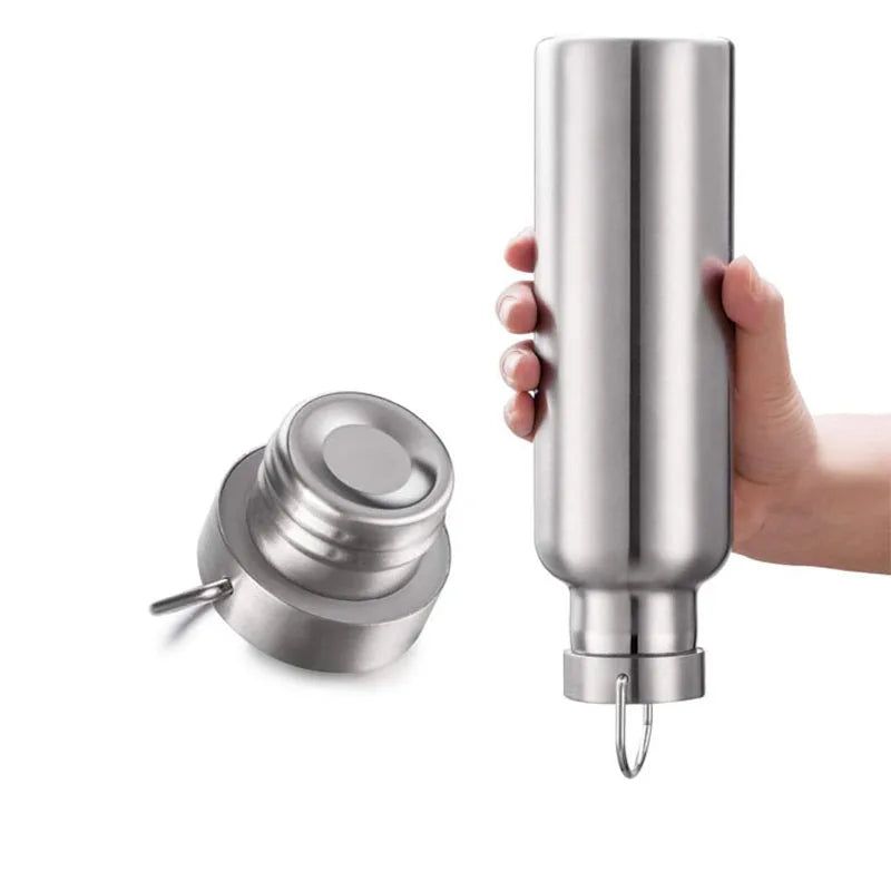 Stainless Steel 304 500ml Wide Mouth Handgrip Vacuum Insulated 6-12hrs Eco-Friendly American Style Outdoor Travel Sport Party
